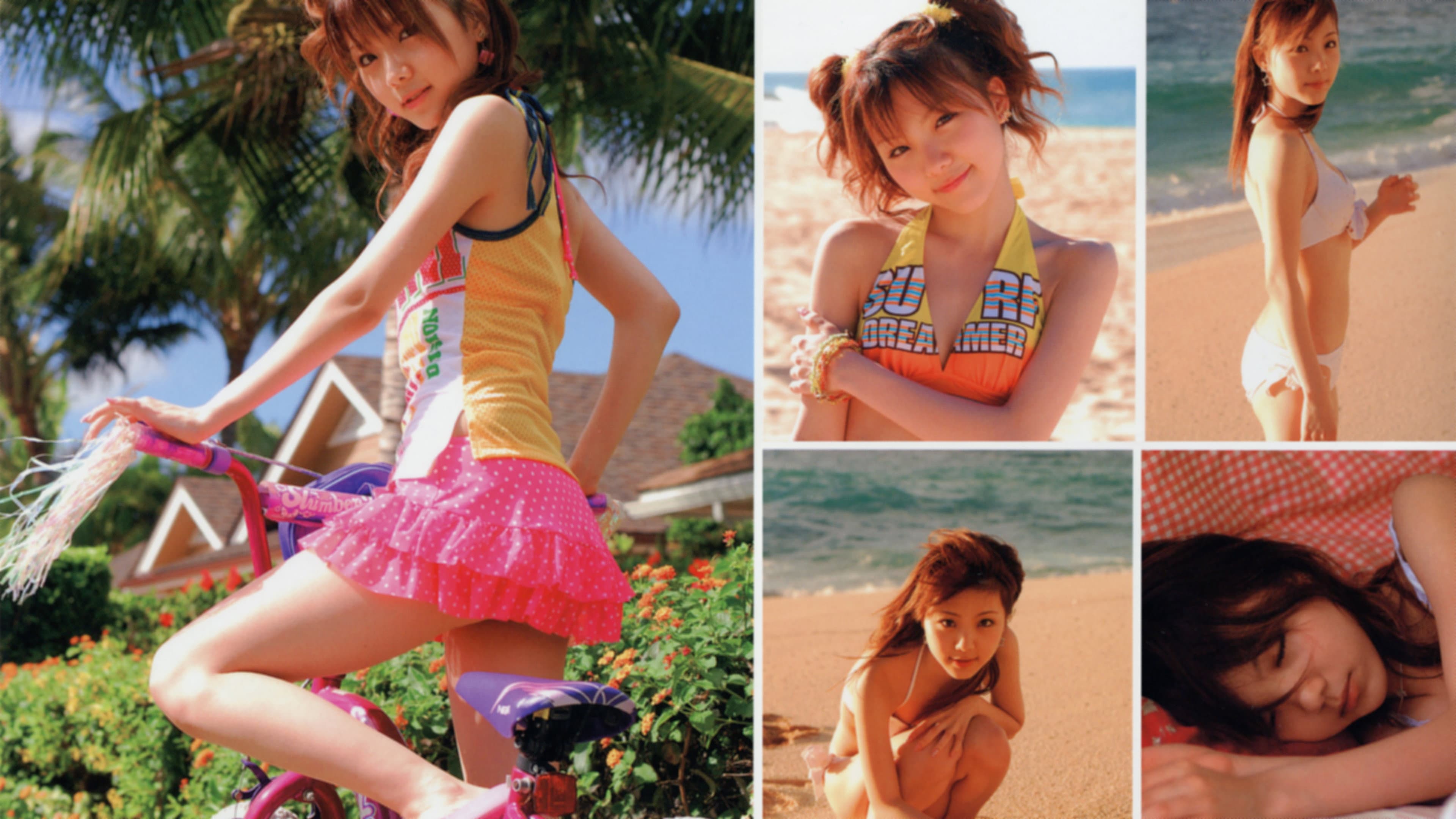 Tanaka Reina ~Alo-Hello!~ in Hawaii backdrop