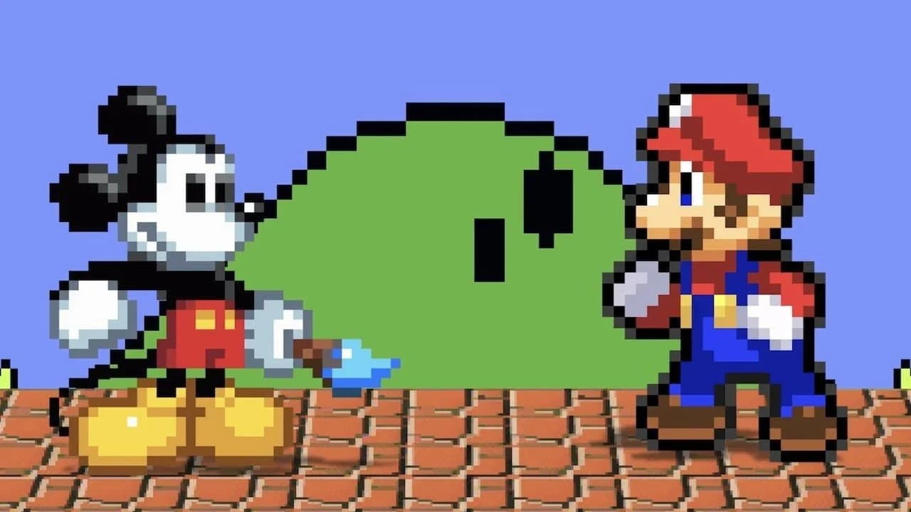 Mario, le Plombier qui voulait détrôner Mickey backdrop