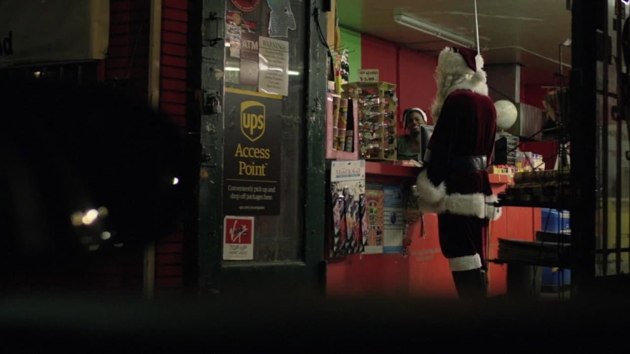 Christmas Crime Story backdrop