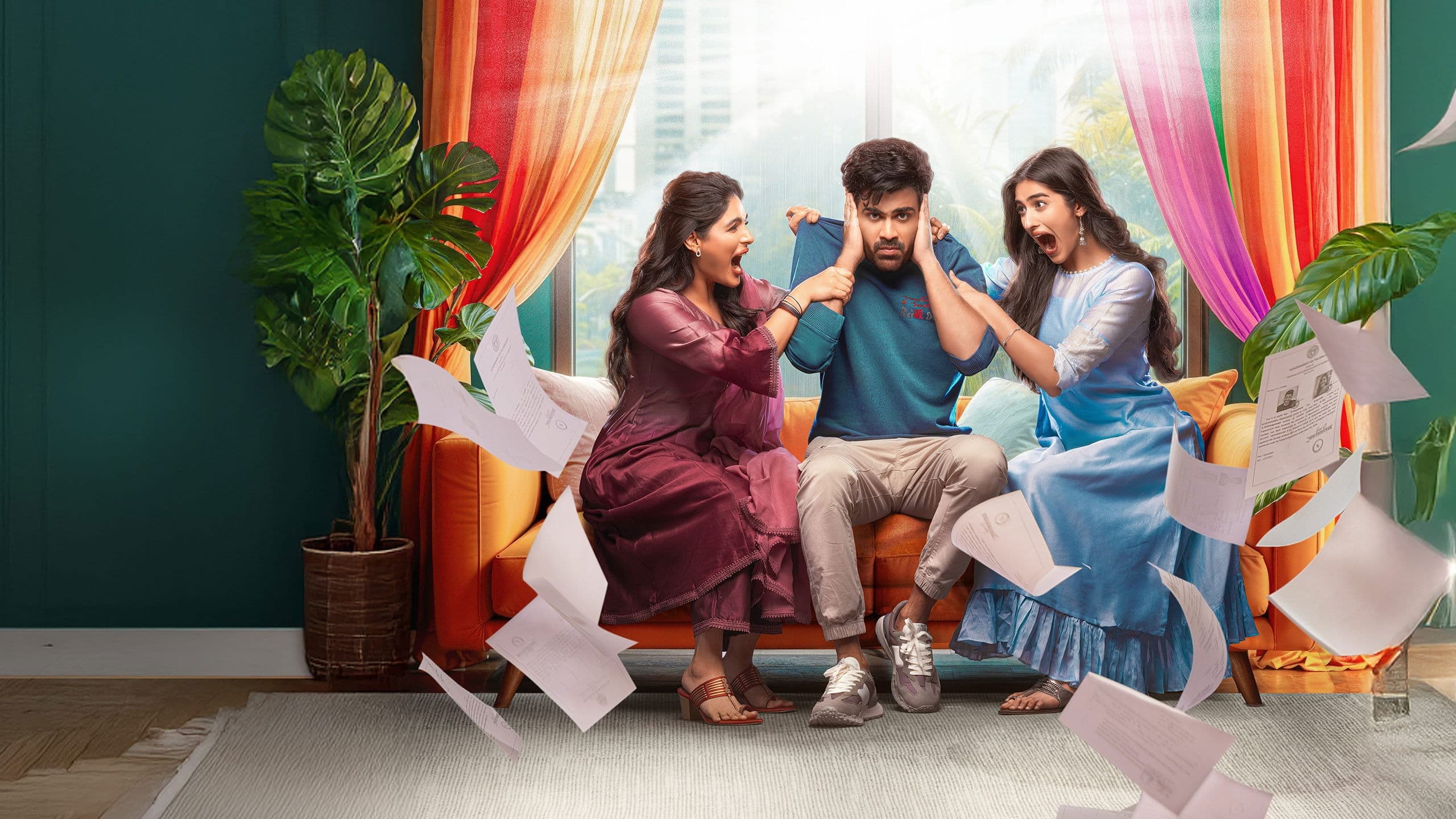 Naari Naari Naduma Murari backdrop