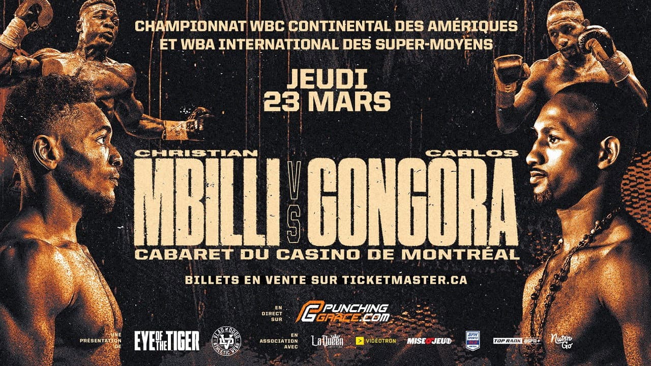 Christian Mbilli vs. Carlos Gongora backdrop