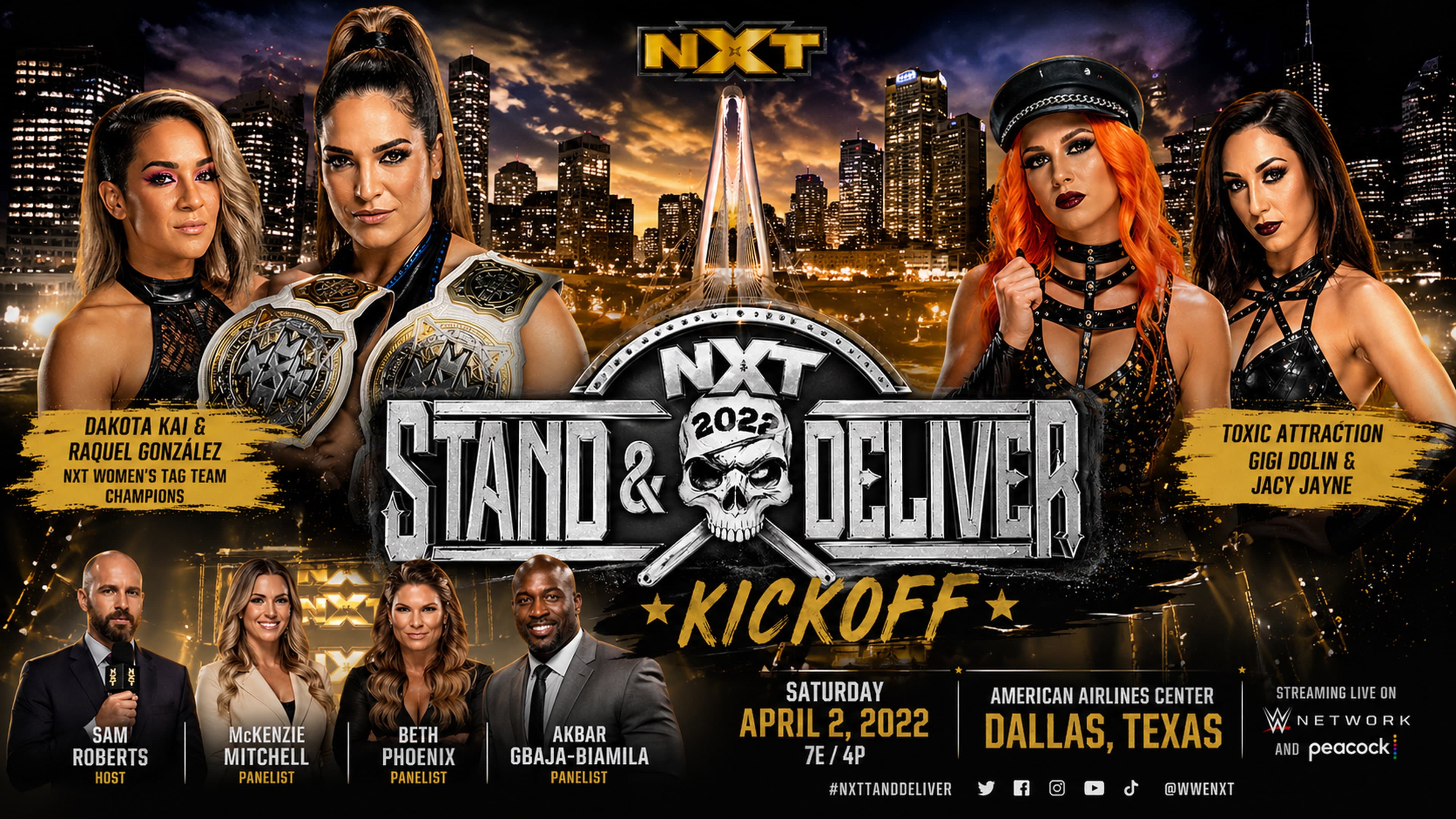 WWE NXT Stand & Deliver Kickoff backdrop
