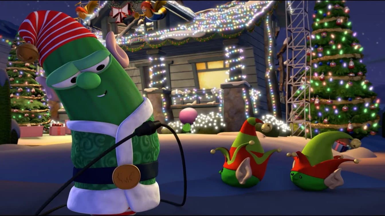 VeggieTales: Merry Larry and the True Light of Christmas backdrop