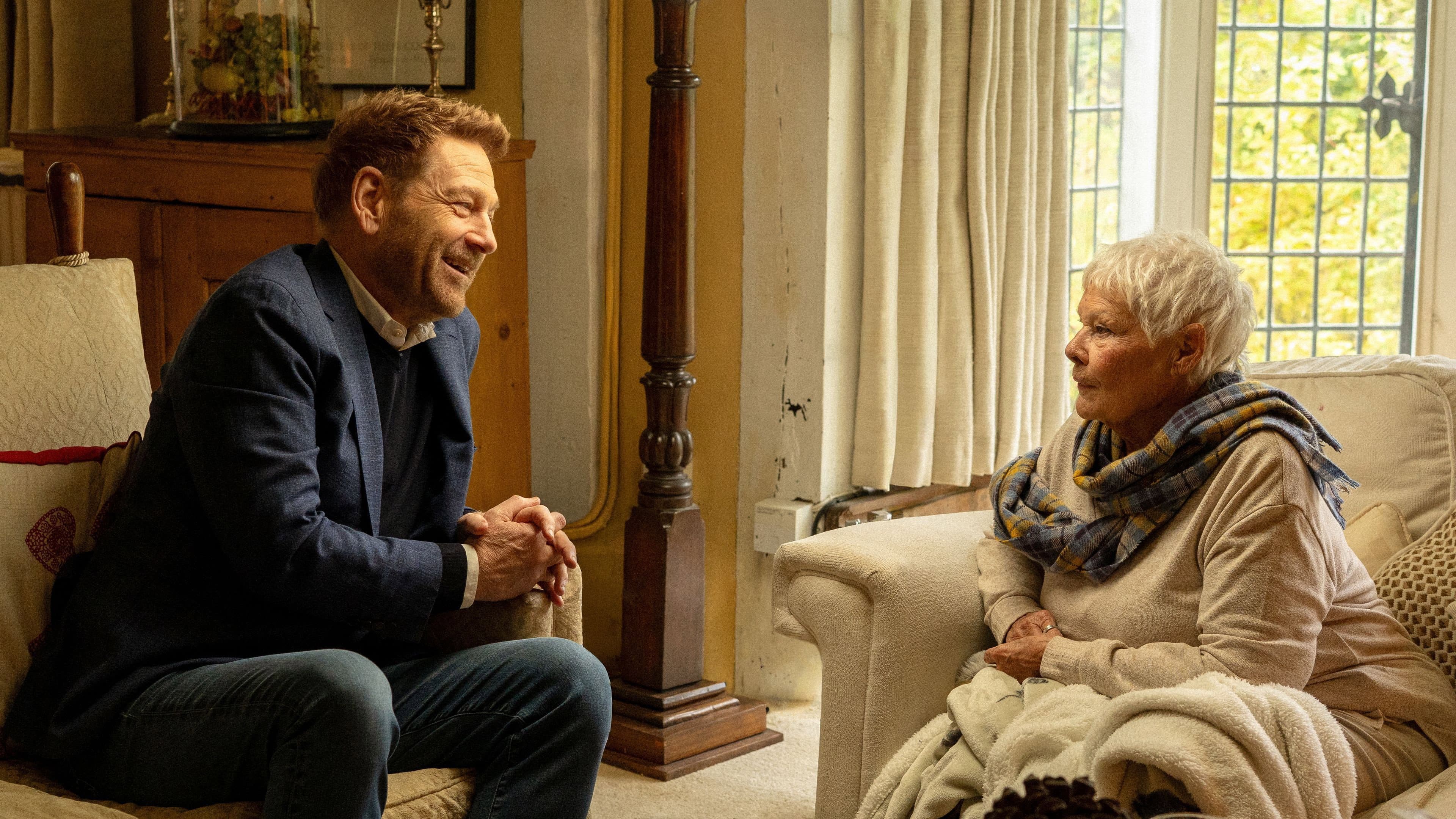 Tea with Judi Dench featuring Kenneth Branagh backdrop