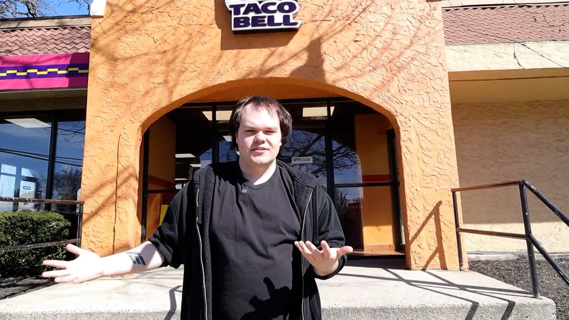 A Last Look at the Glen Cove Taco Bell backdrop