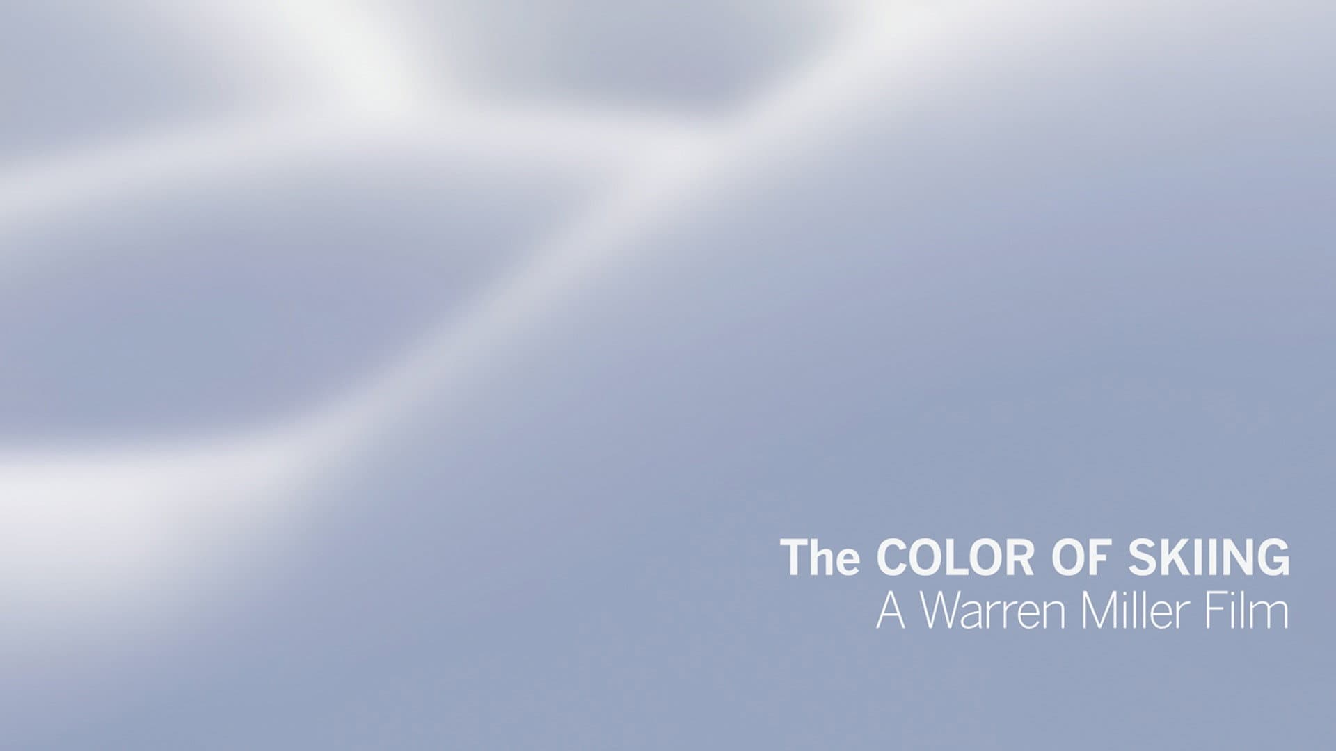 The Color of Skiing backdrop