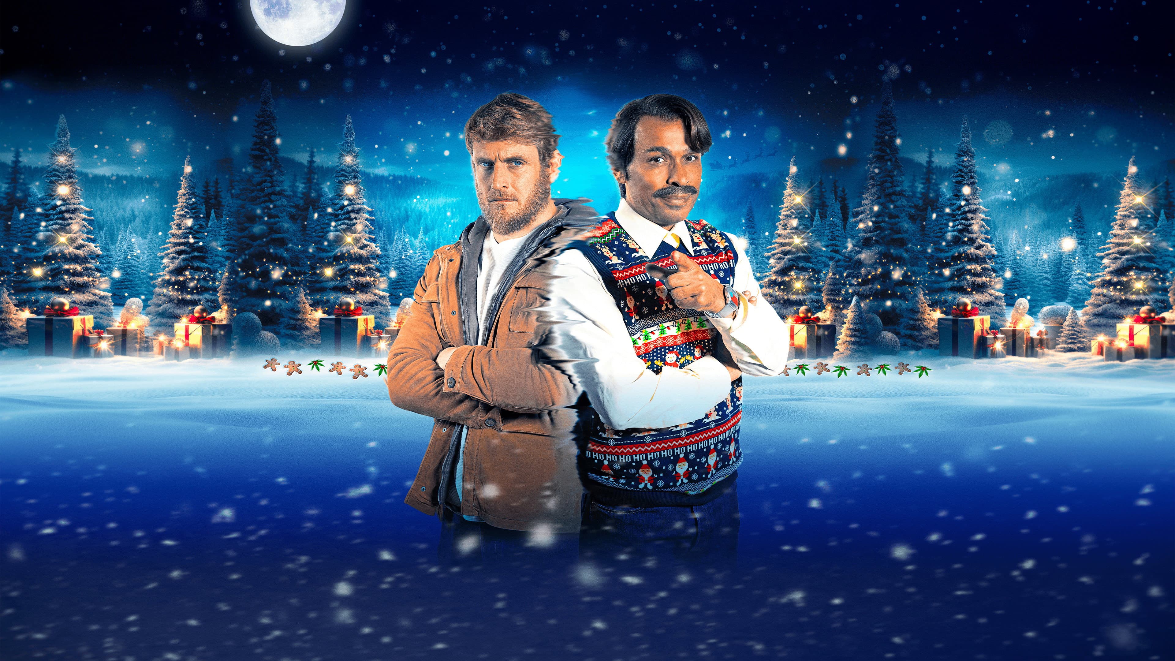 Dealing with Christmas backdrop