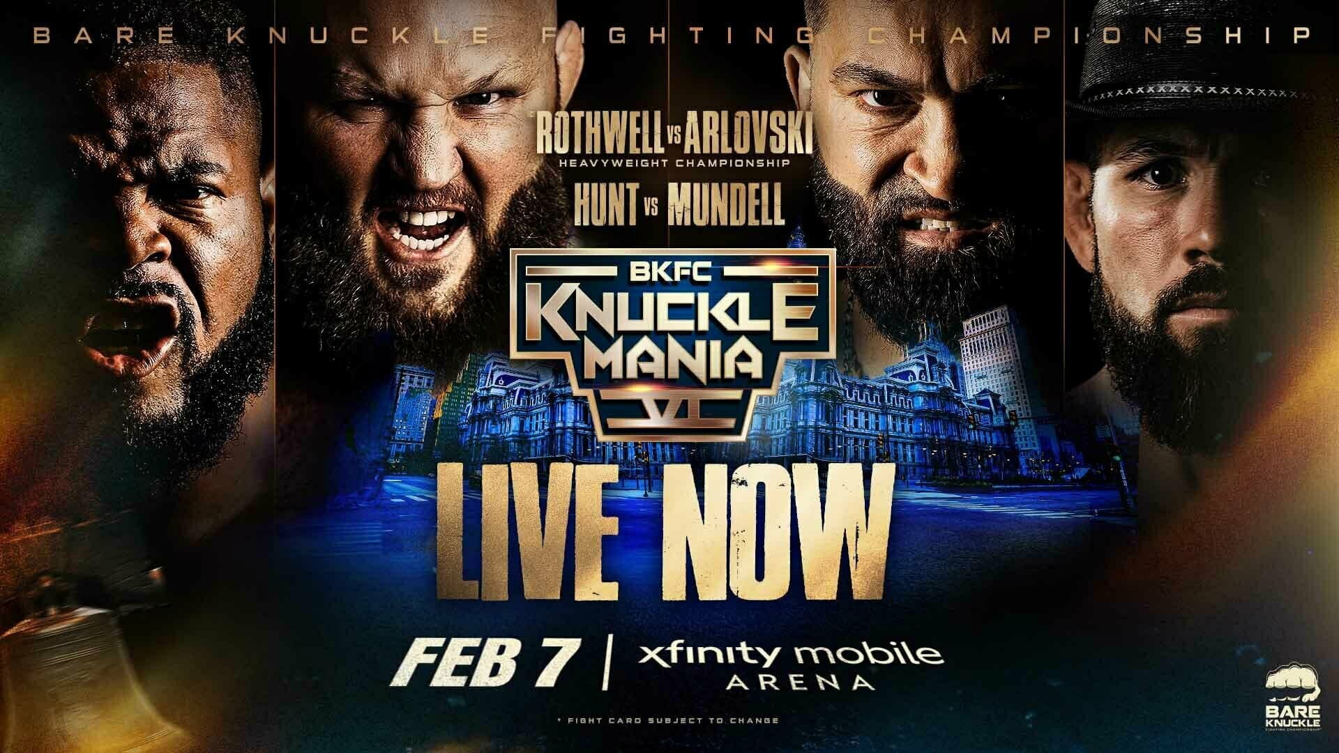 BKFC Knucklemania VI backdrop