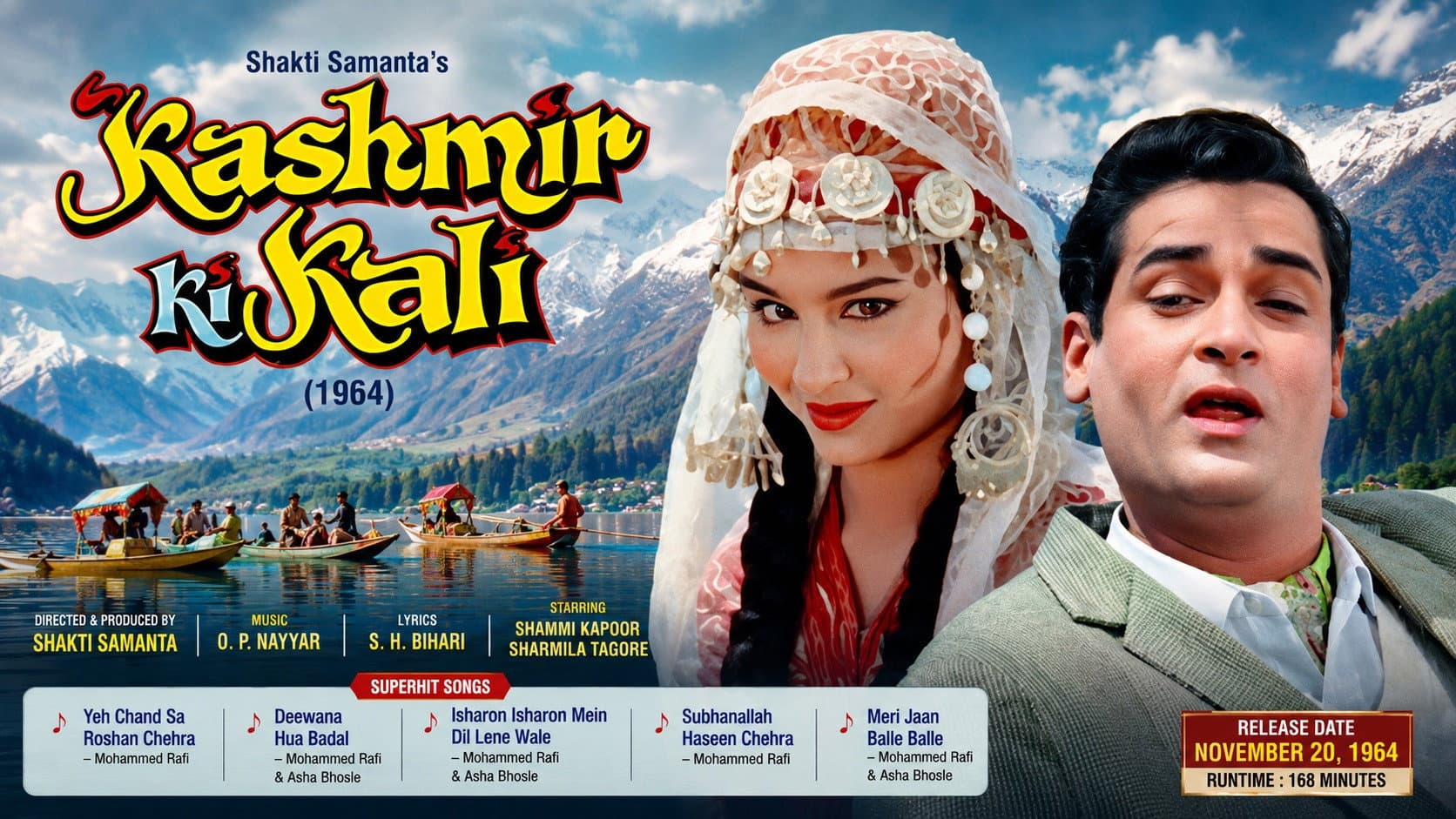 Kashmir Ki Kali backdrop