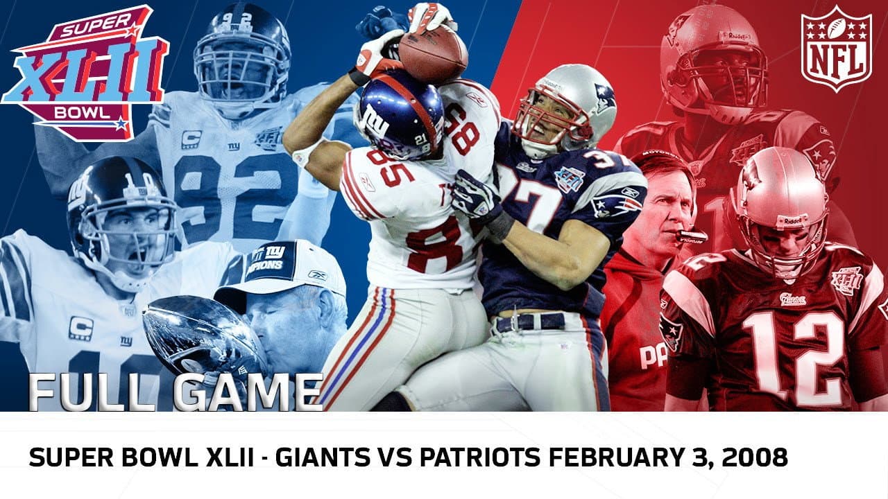 NFL Super Bowl XLII Champions: New York Giants backdrop