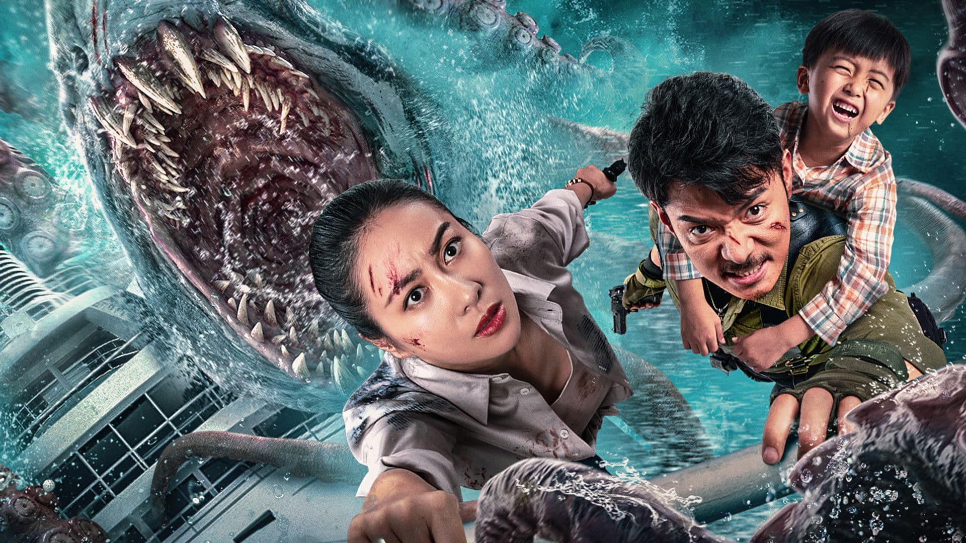 Sharktopus backdrop