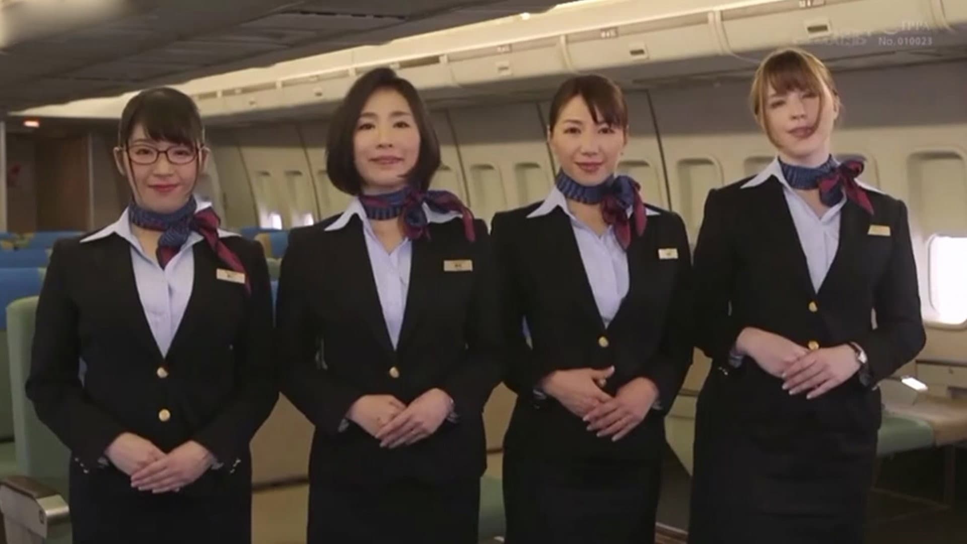 SDDE-643 Hospitality With "uniform / Underwear / Naked" Oma Co ○ Aviation 13 Crab Crotch Cowgirl Flight Black Pantyhose Version backdrop