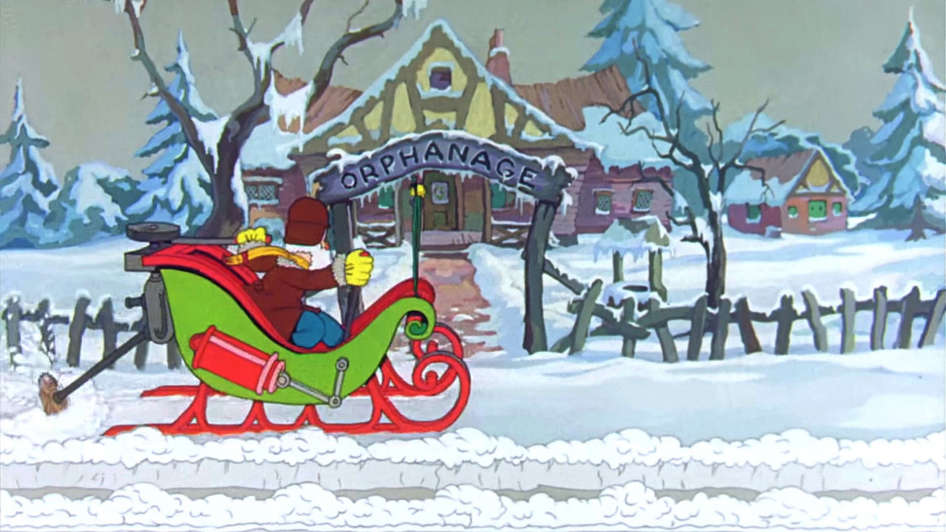 Christmas Comes But Once a Year backdrop
