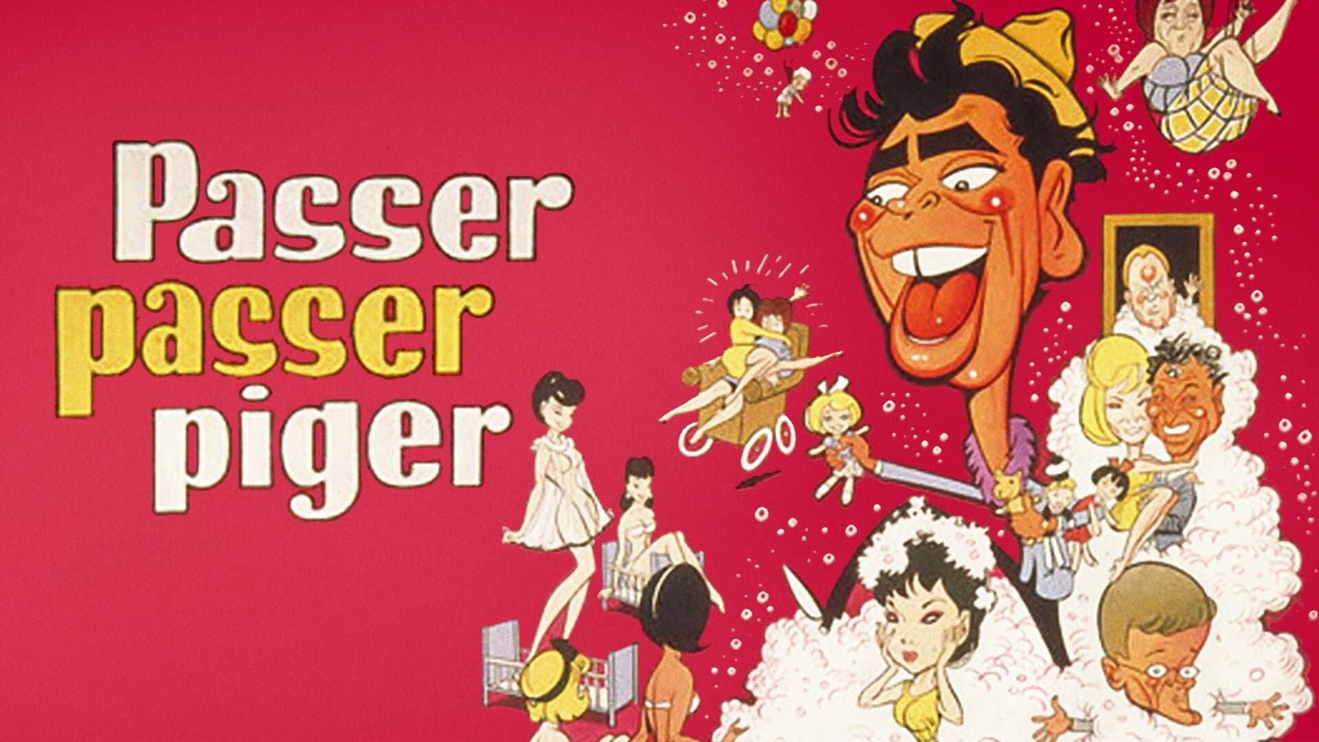 Passer Babysitting Girls backdrop