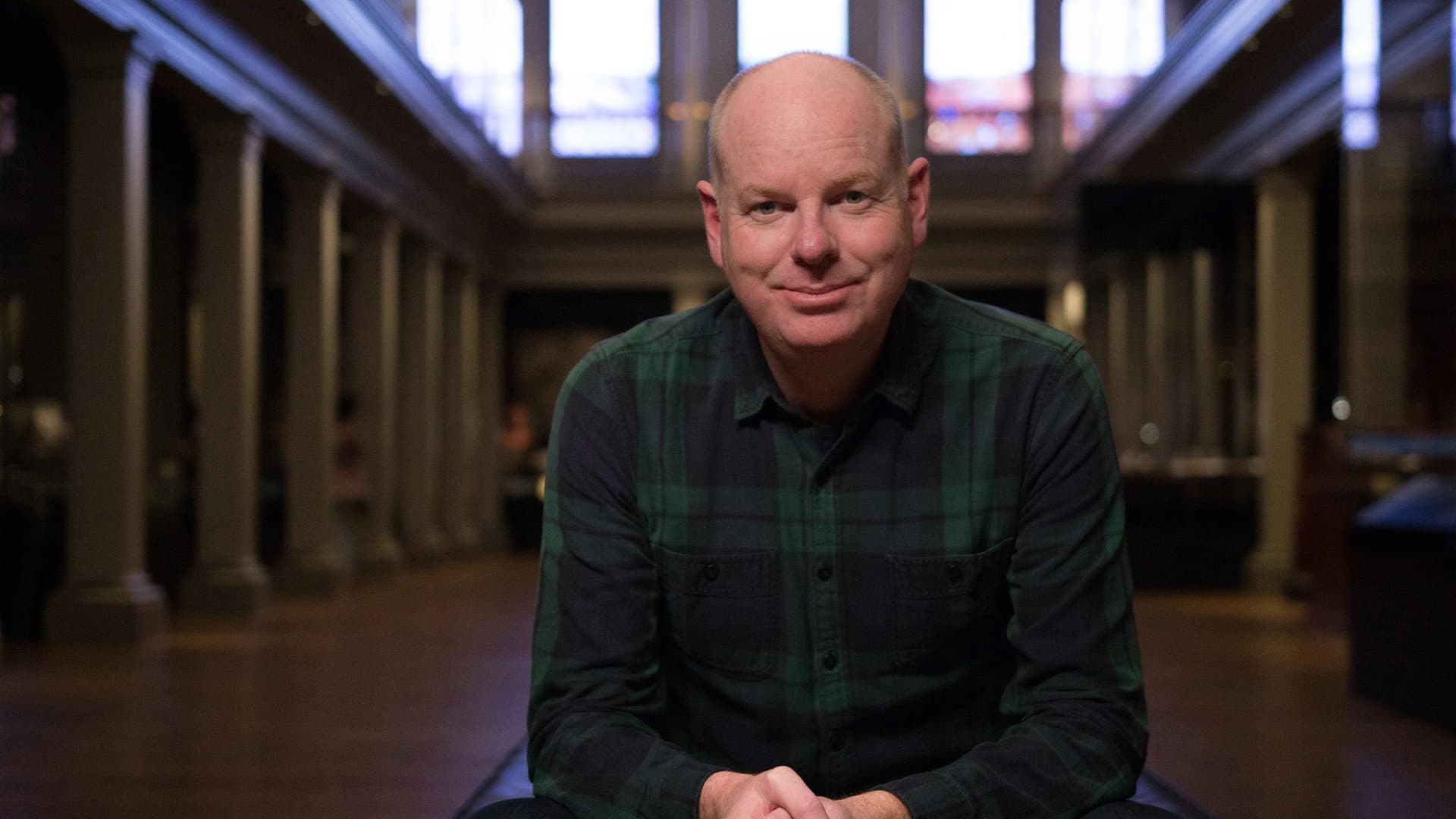 Tom Gleeson's Secrets of the Australian Museum backdrop