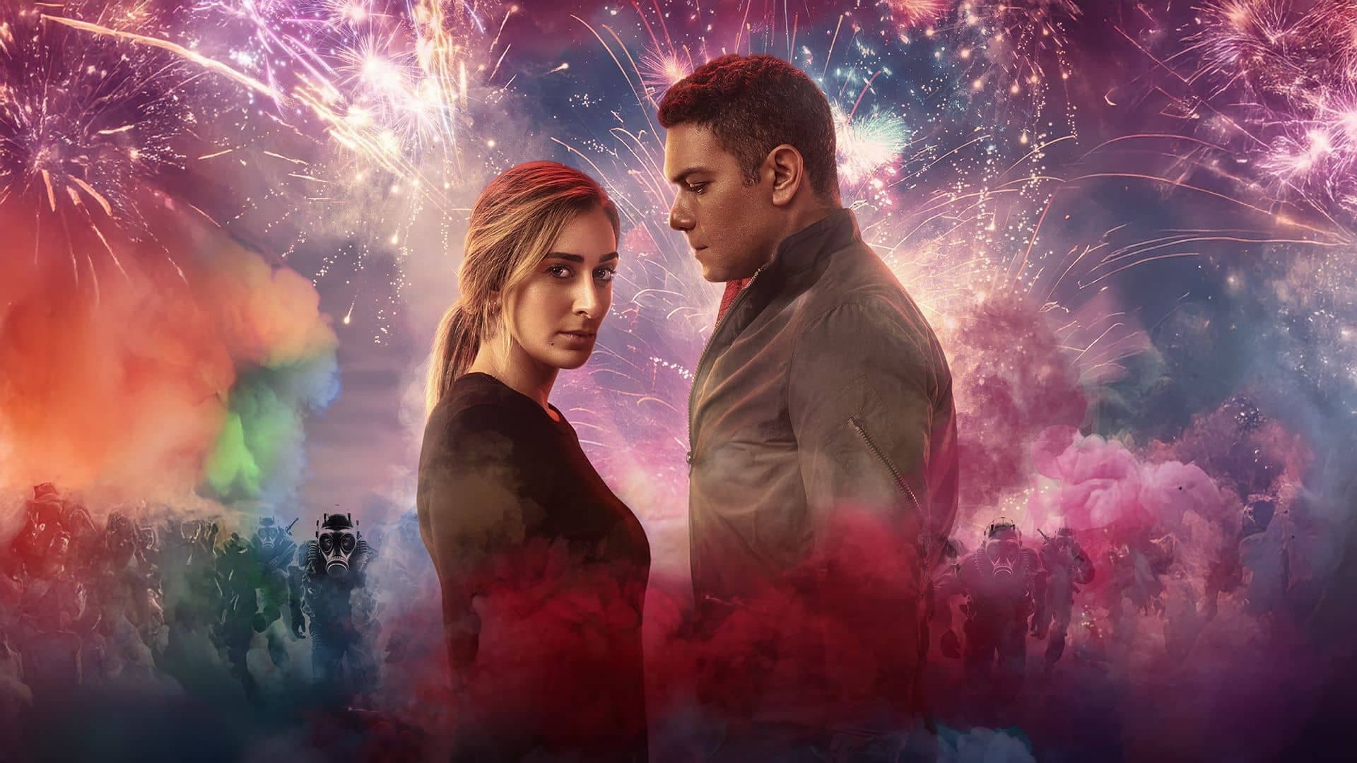 Fireworks backdrop