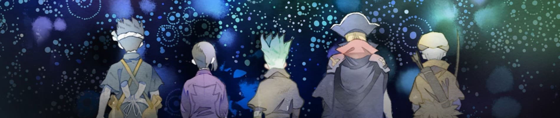 Dr. STONE New World backdrop