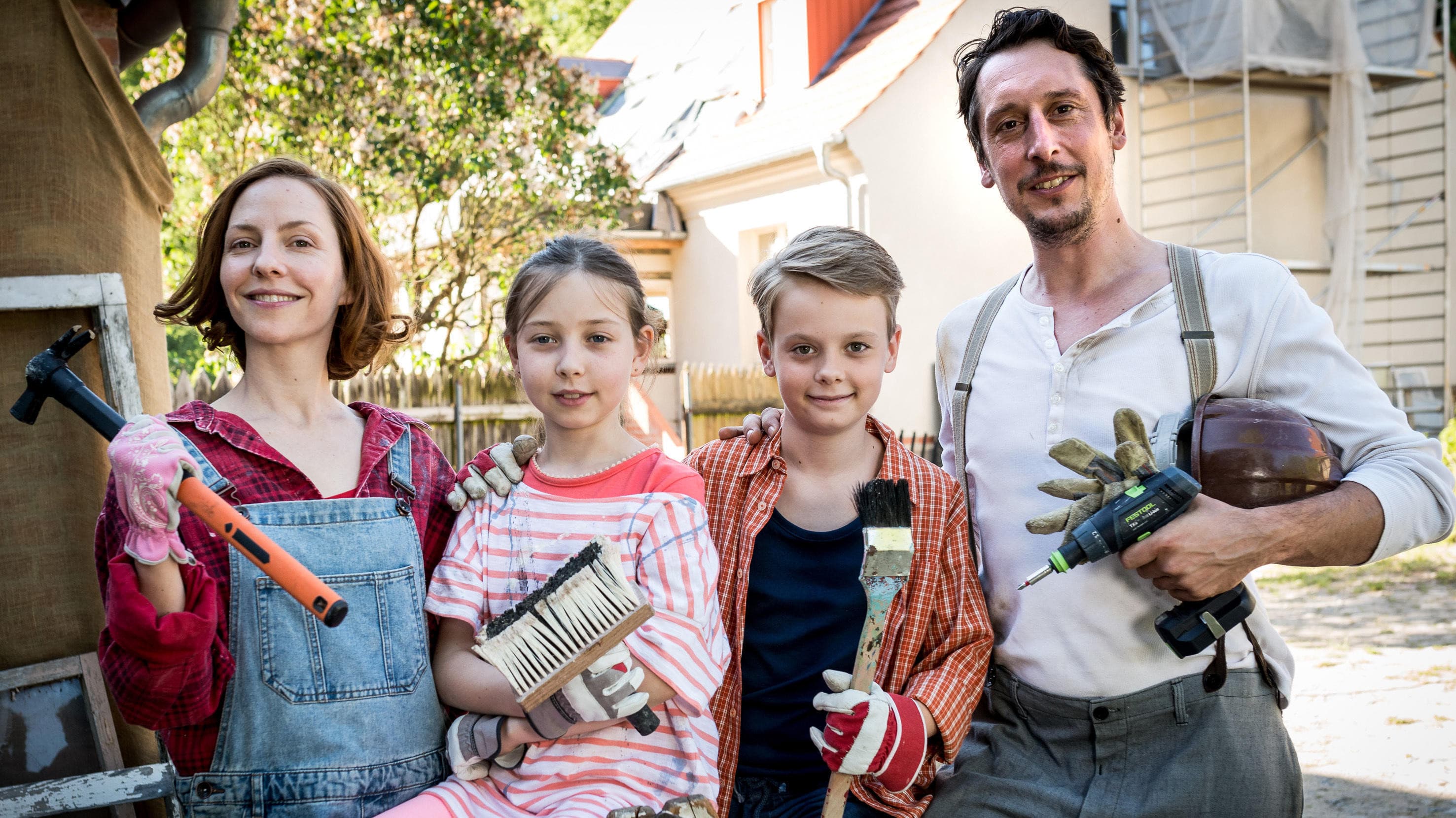 Hausbau mit Hindernissen backdrop