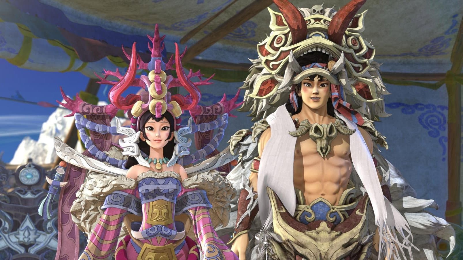 Warrior King backdrop