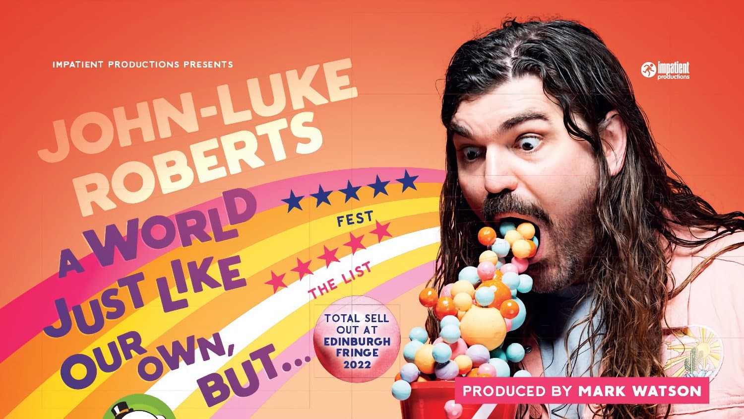 John-Luke Roberts: A World Just Like Our Own, But... backdrop