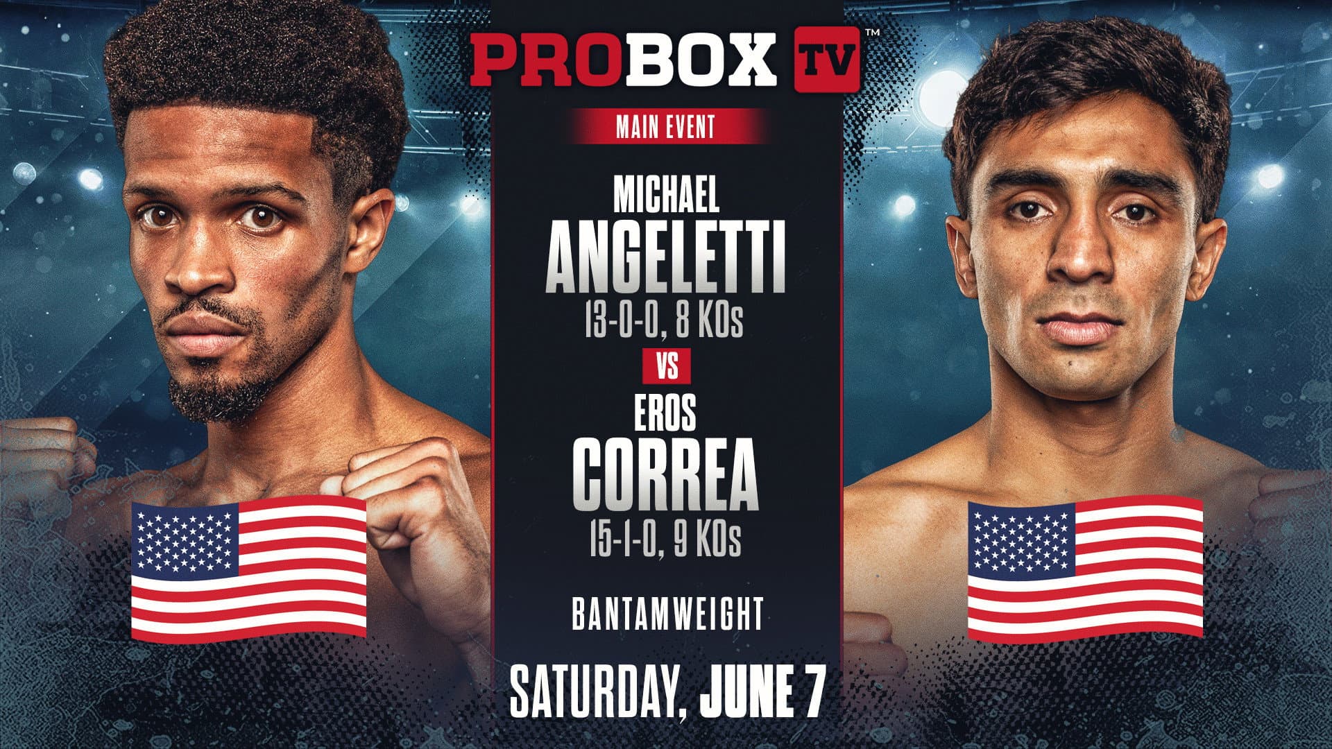Michael Angeletti vs. Eros Correa backdrop