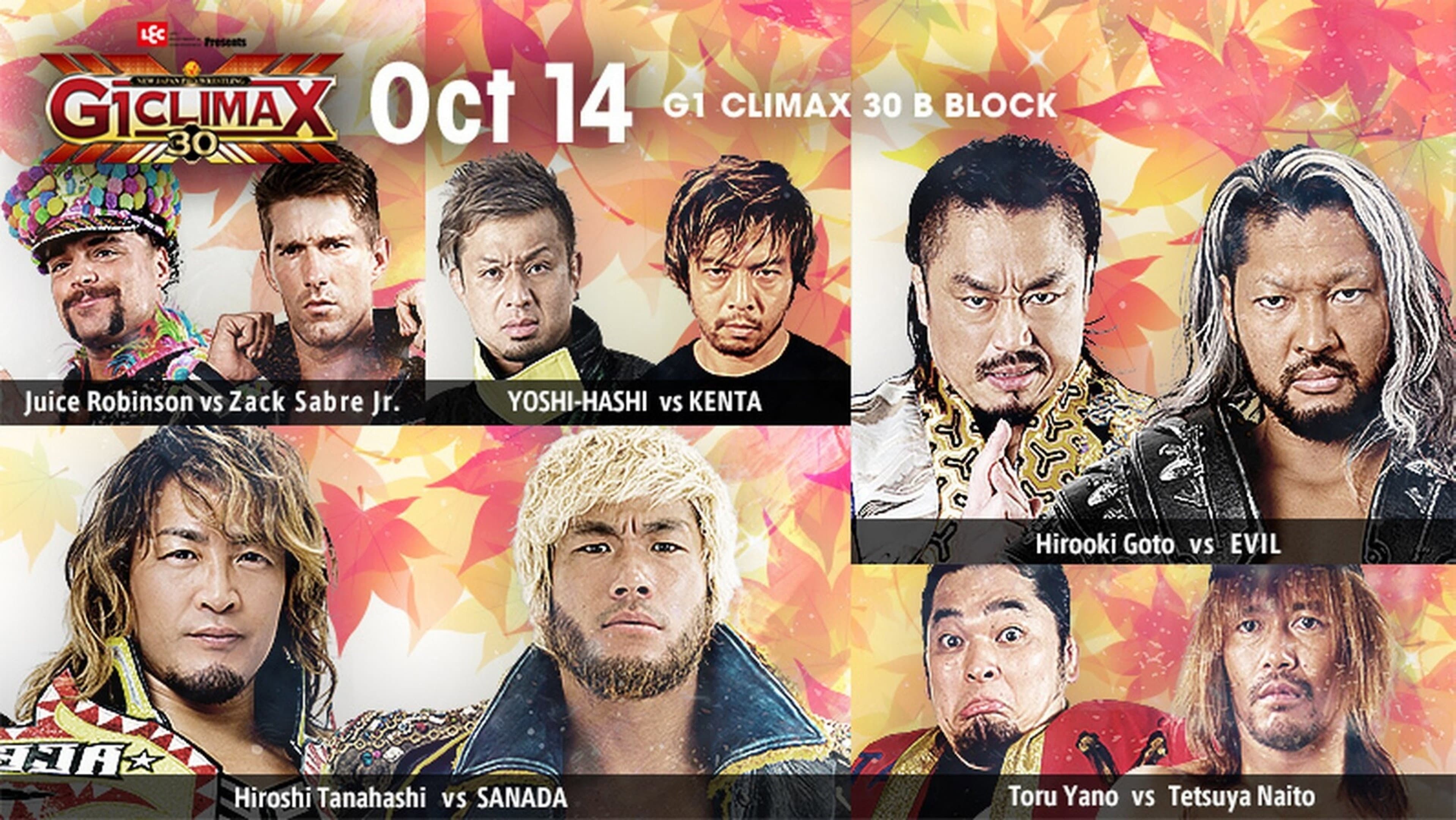 NJPW G1 Climax 30: Day 16 backdrop